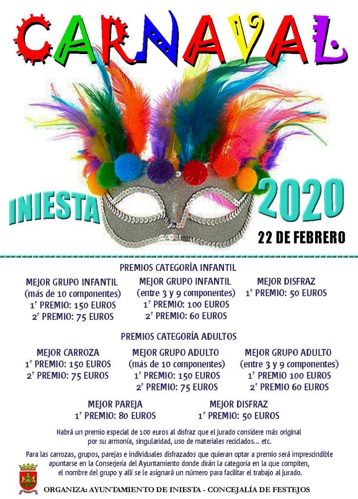 Resultado de imagen de carnaval iniesta 2020