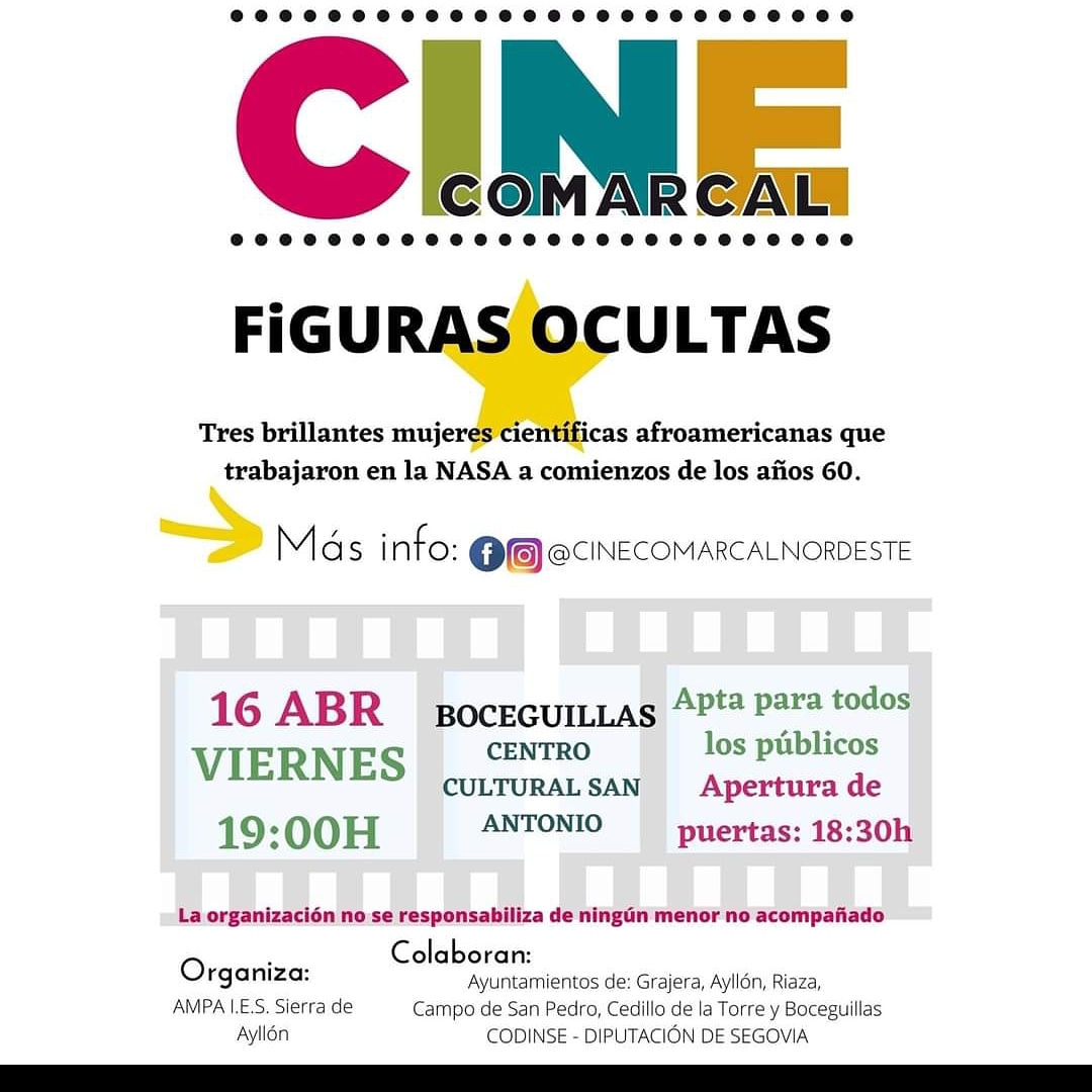 MAÑANA 16 DE ABRIL CINE COMARCAL