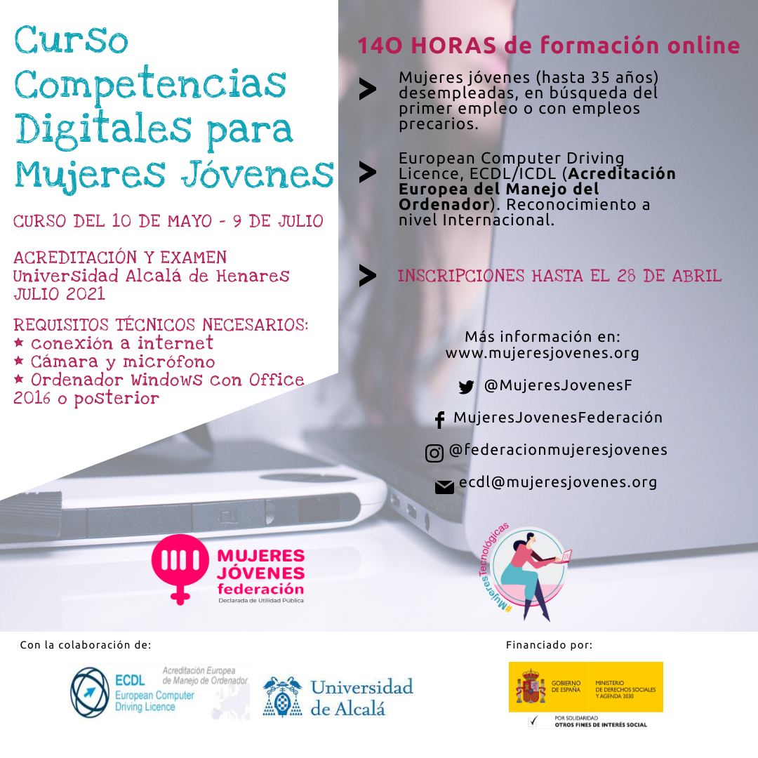 Curso competencias digitales para mujeres j venes
