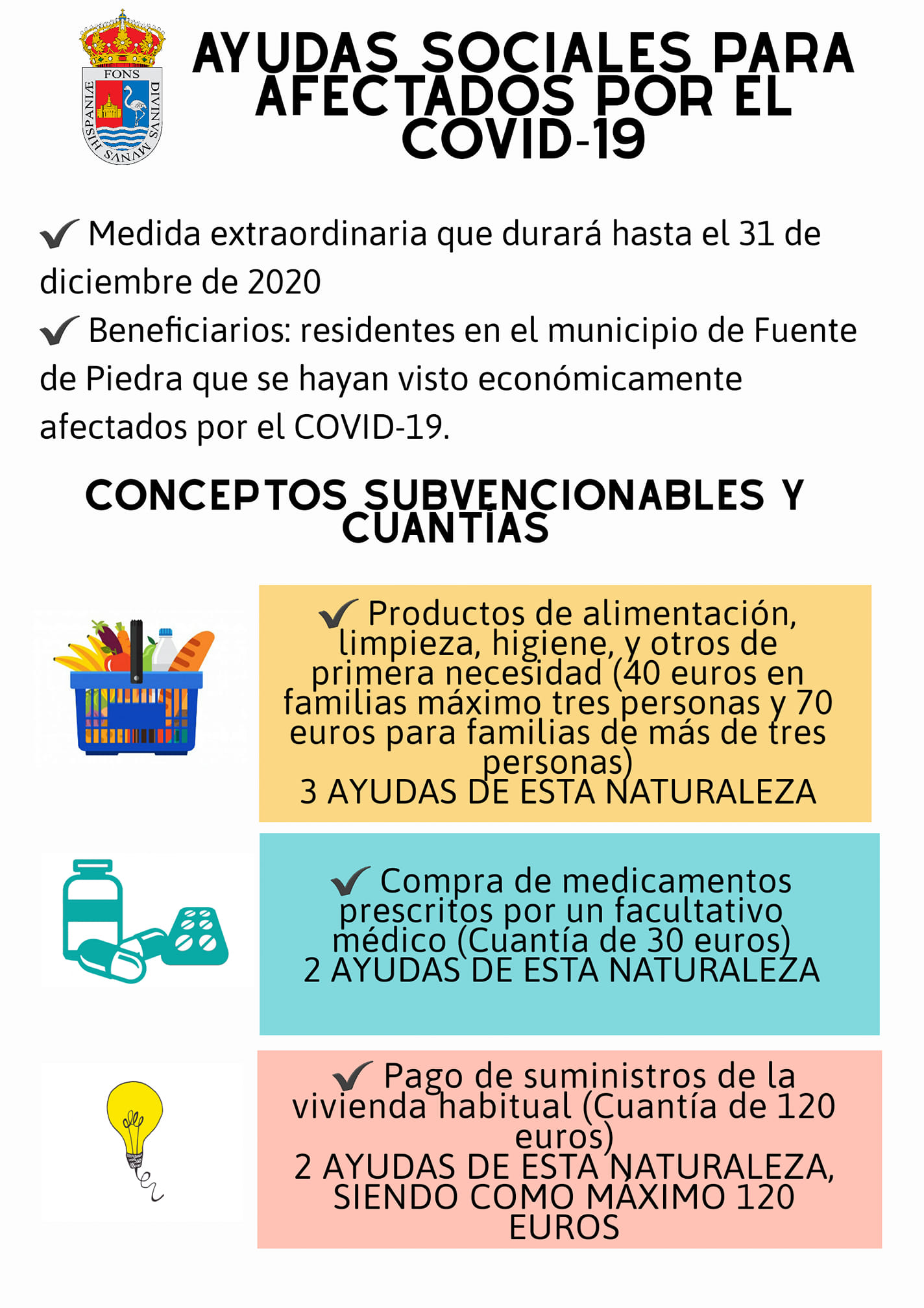 AYUDAS SOCIALES PARA AFECTADOS POR EL COVID-19
