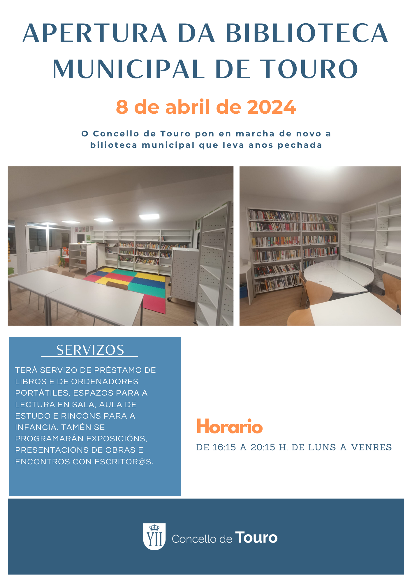 APERTURA DA BIBLIOTECA MUNICIPAL DE TOURO