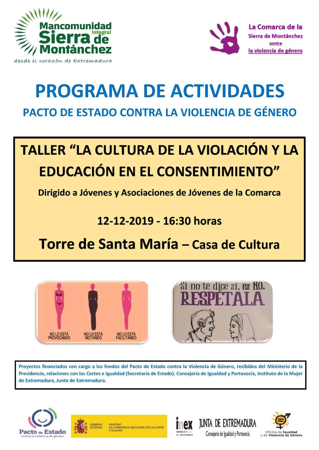 ACTIVIDADES PACTO DE ESTADO CONTRA LA VIOLENCIA DE GÉNERO