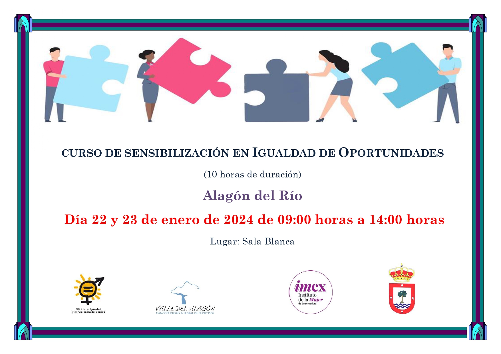 CURSO DE SENSIBILIZACIÓN EN IGUALDAD DE OPORTUNIDADES