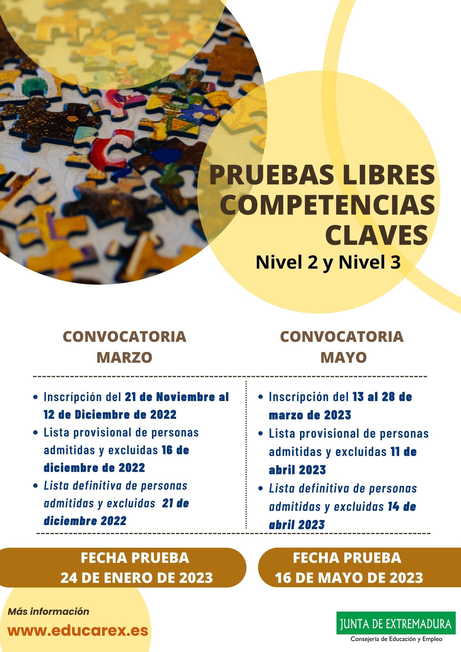 PRUEBAS LIBRES DE COMPETENCIAS CLAVE