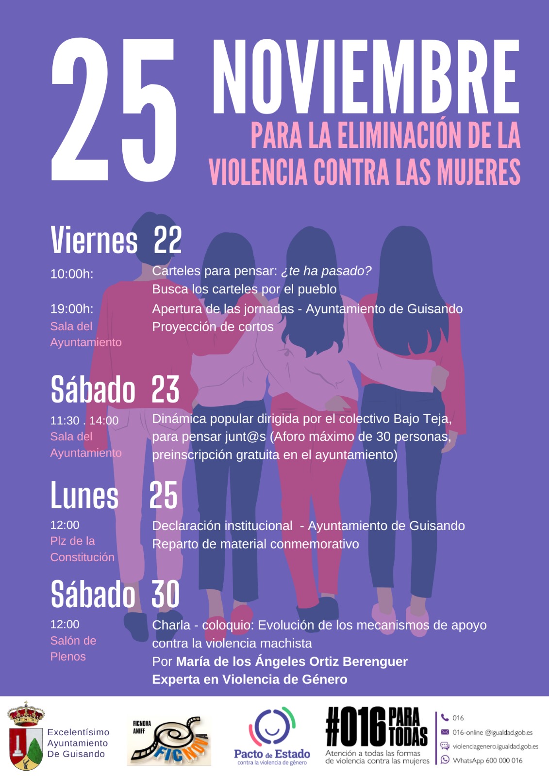 25 DE NOVIEMBRE – DIA INTERNACIONAL PARA LA ELIMINACIÓN DE LA VIOLENCIA ...