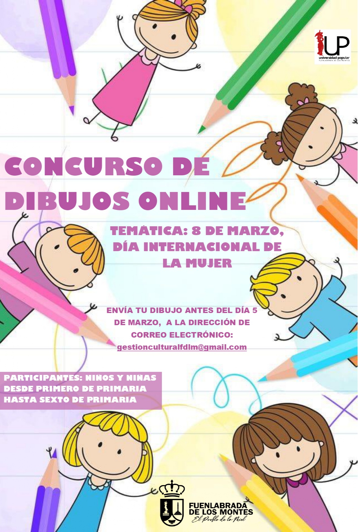 CONCURSO DE DIBUJOS ONLINE POR EL DÍA INTERNACIONAL DE LA MUJER