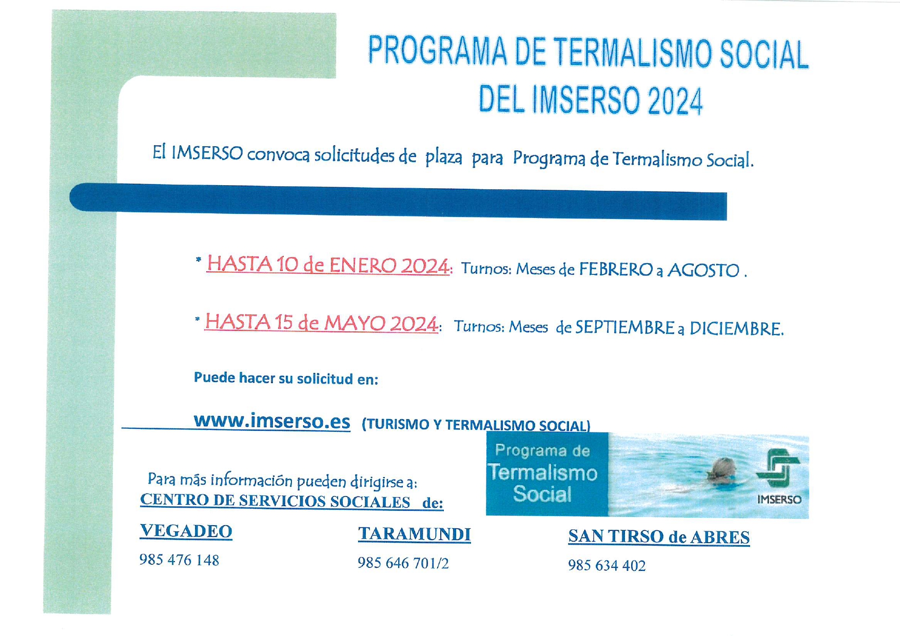 PROGRAMA DE TERMALISMO SOCIAL 2024