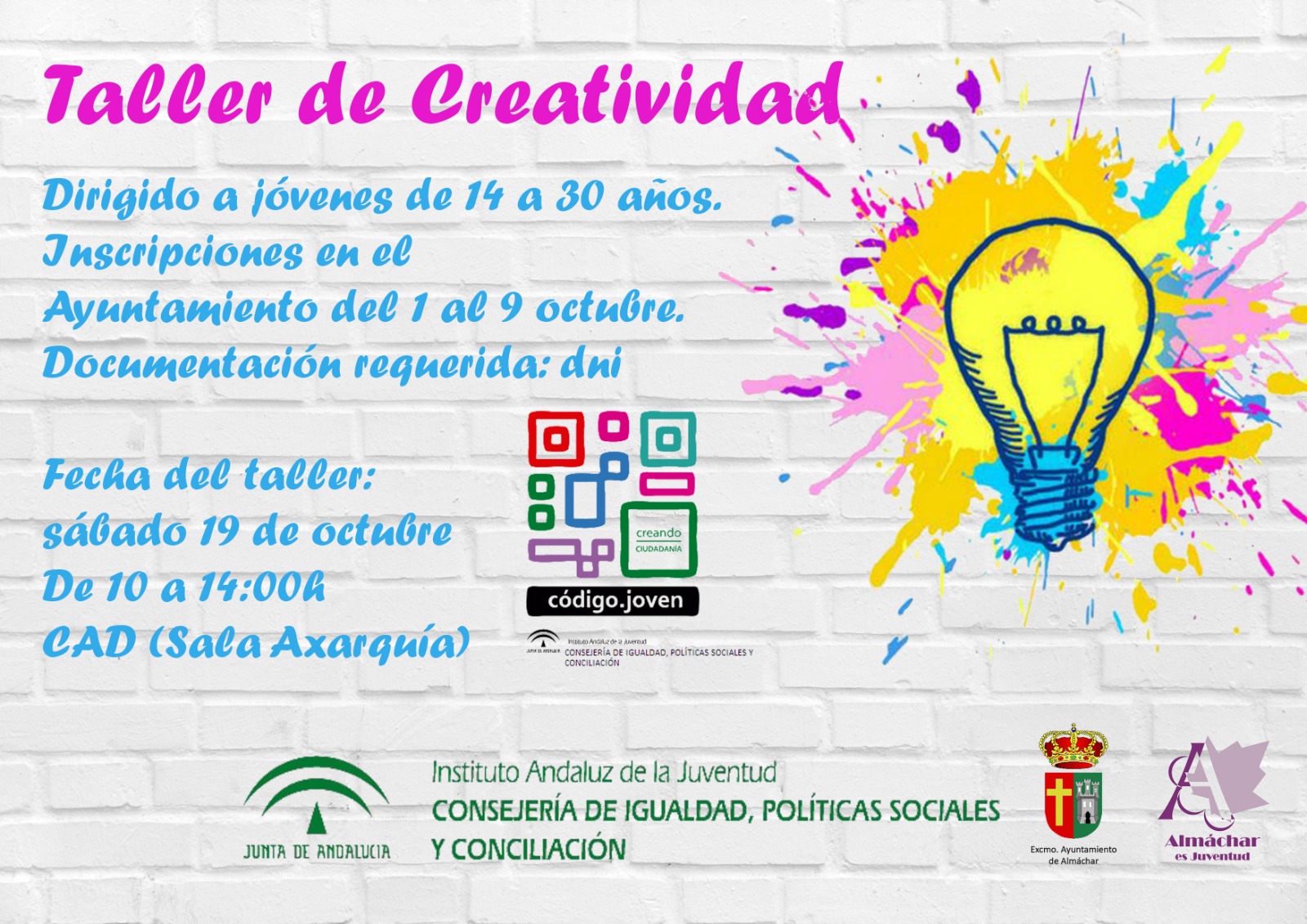 Talleres de creatividad y apuestas