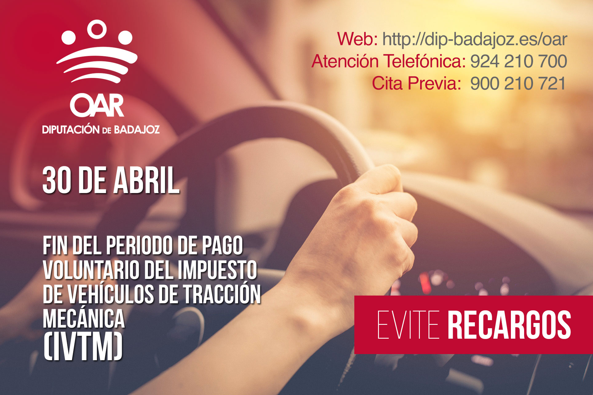 FIN DE PERIODO VOLUNTARIO PAGO IMPUESTO DE VEHÍCULOS