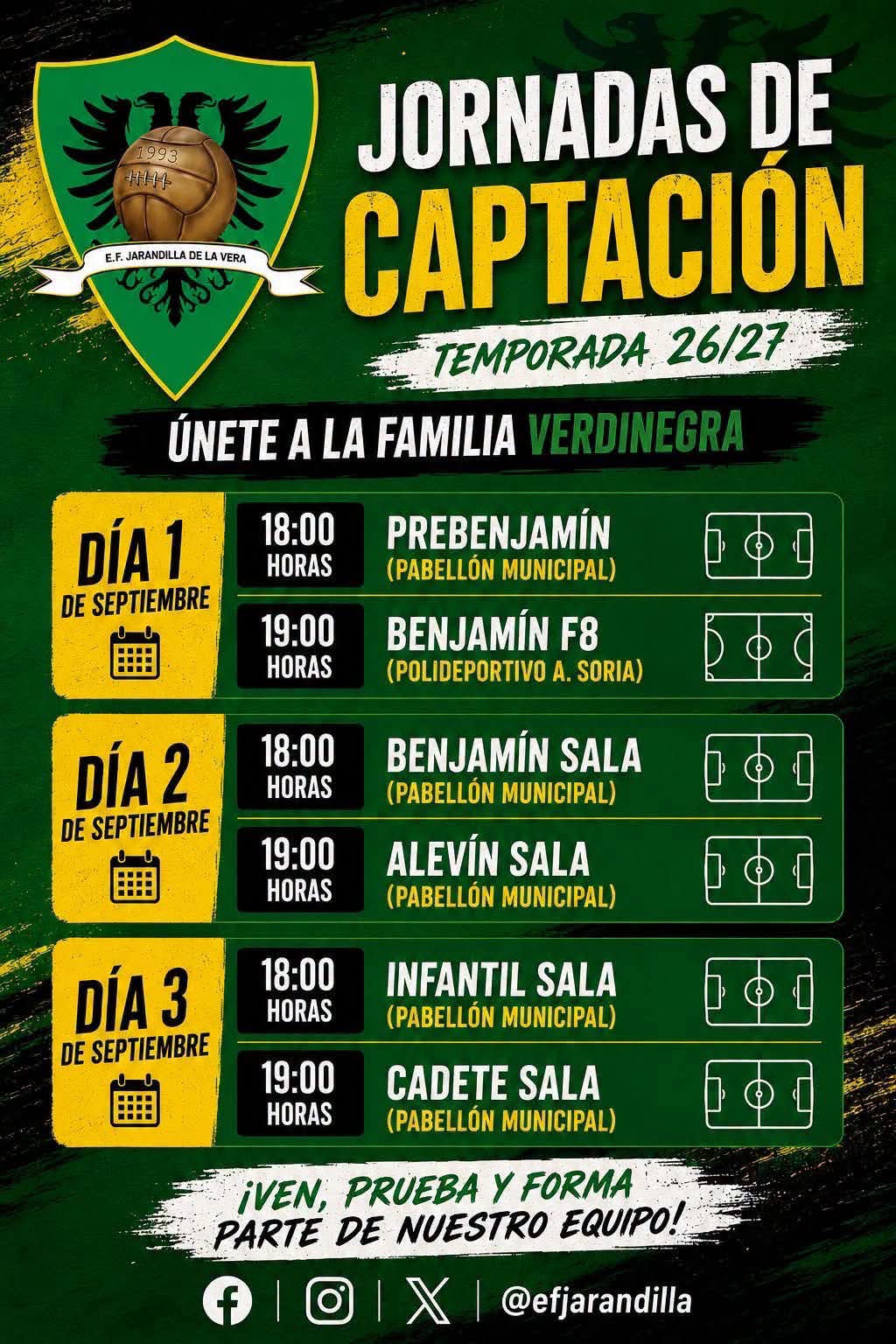 JORNADAS DE CAPTACIÓN EF JARANDILLA