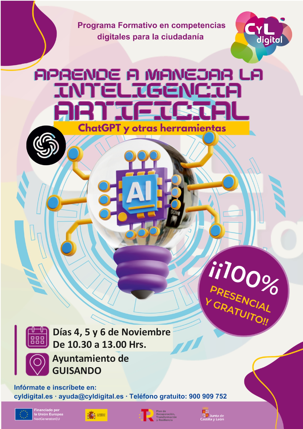 CURSO GRATUITO - APRENDE A MANEJAR LA INTELIGENCIA ARTIFICIAL