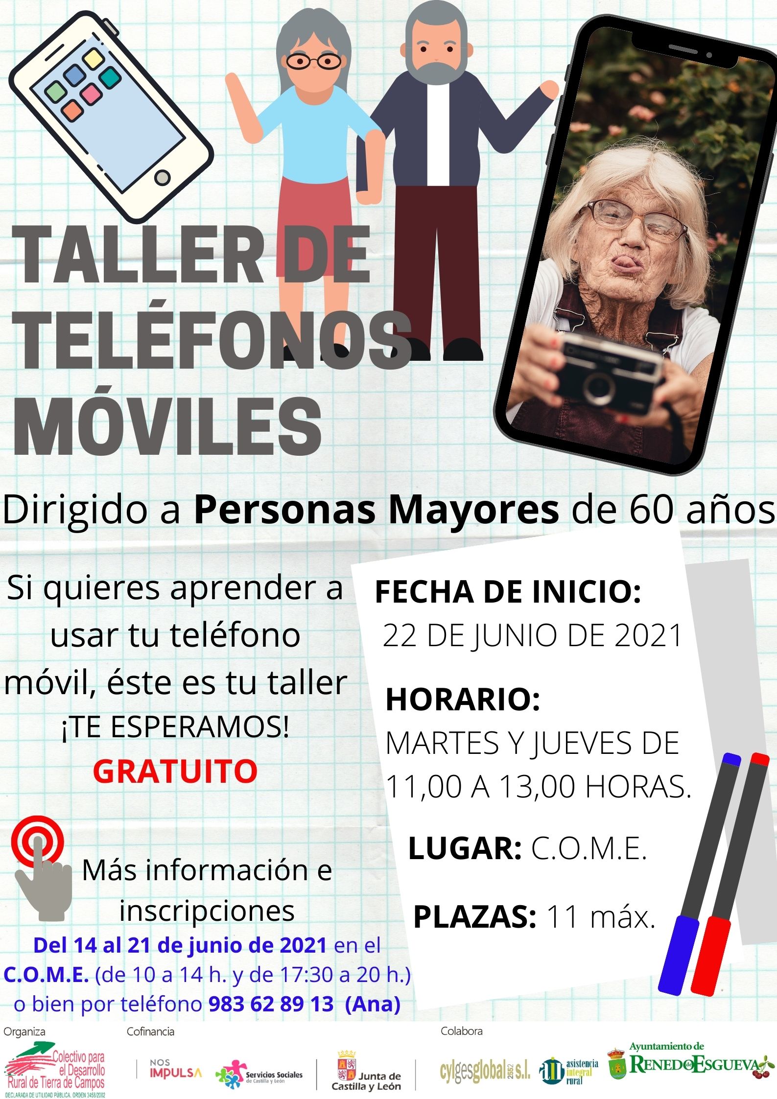 Taller «Uso del teléfono móvil para personas mayores»