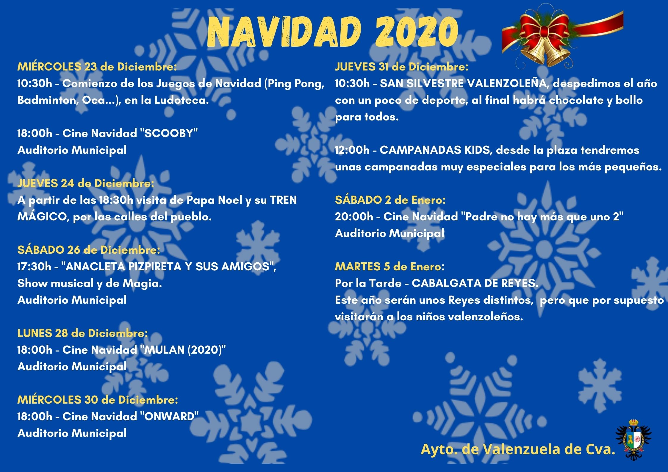 PROGRAMACIÓN NAVIDEÑA