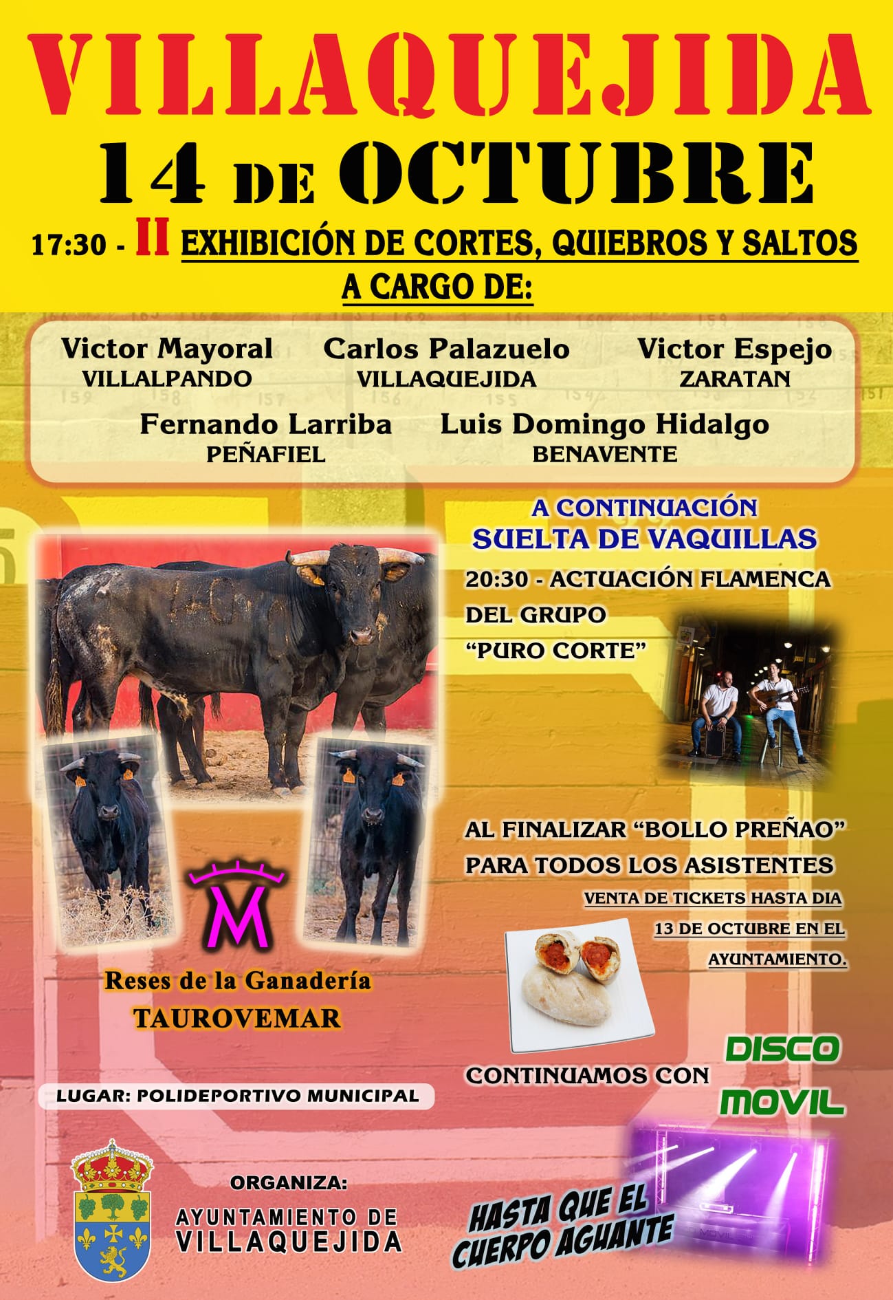 Concurso de recortes y suelta de vaquillas