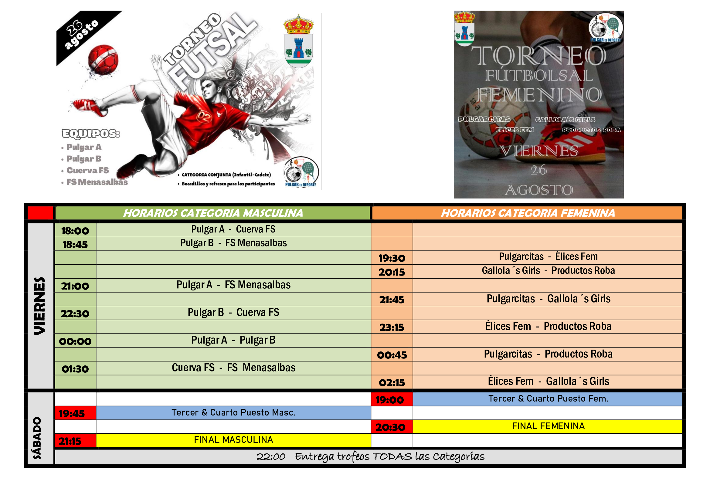 ⚽ TORNEO DE FUTBOL SALA