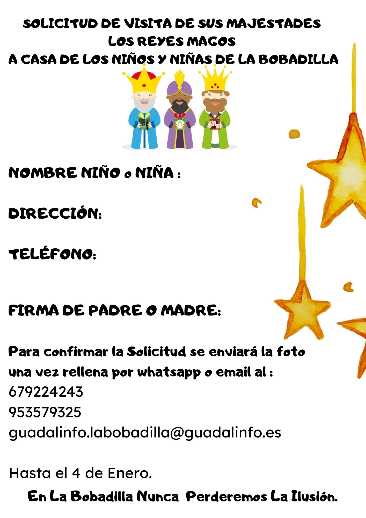 VISITA DE REYES MAGOS