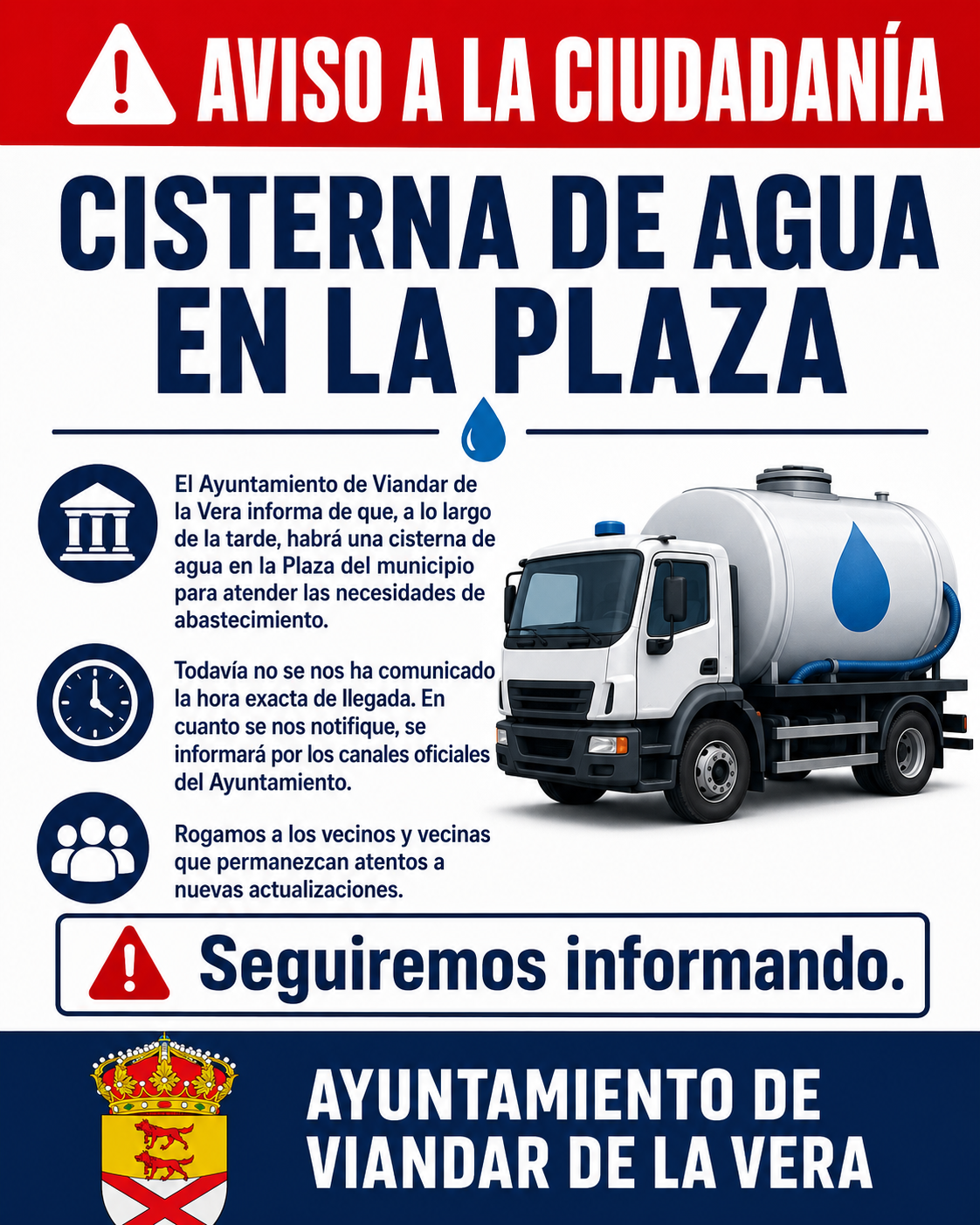 🚰 AVISO A LA CIUDADANÍA
